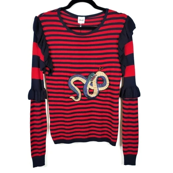 Akep Striped Snake Sweater NWT - Picture 2 of 9